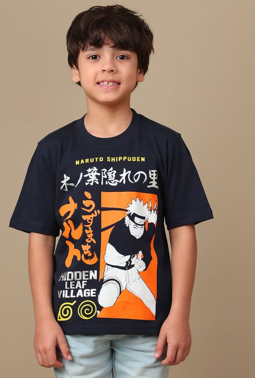 KIDSVILLE Boys Naruto Print T-shirt