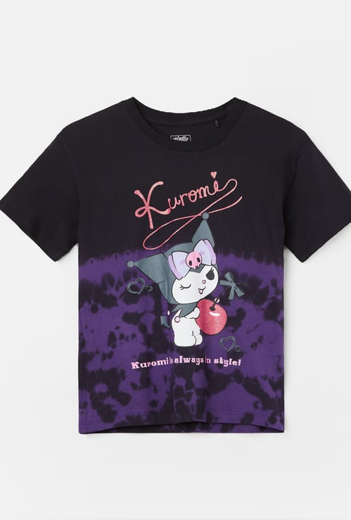 KIDSVILLE Girls Kuromi Print T-shirt