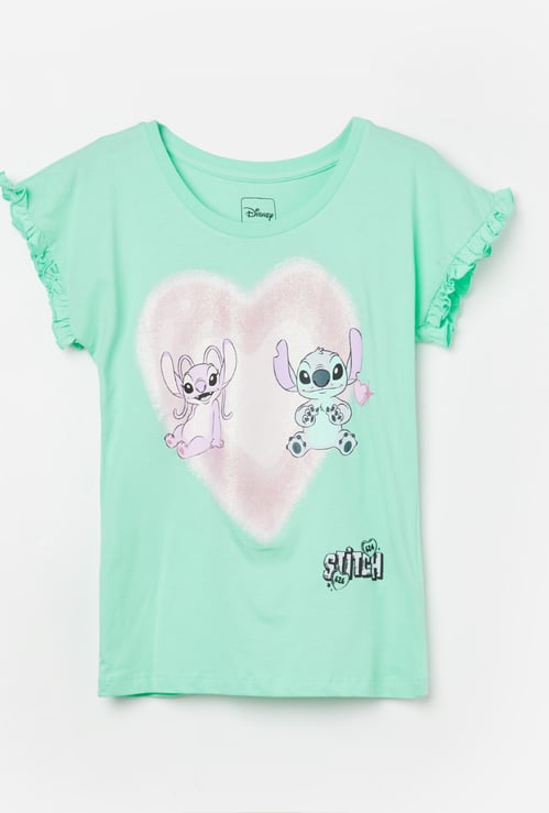 KIDSVILLE Girls Lilo & Stitch T-shirt