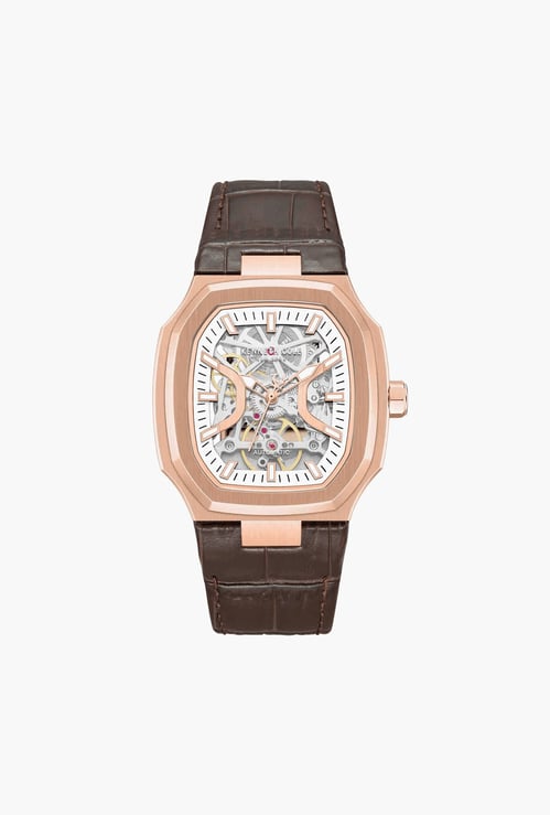 KENNETH COLE Kc Drops Jan26 Skeleton Automatic Watch - KCWGX0099306MNW