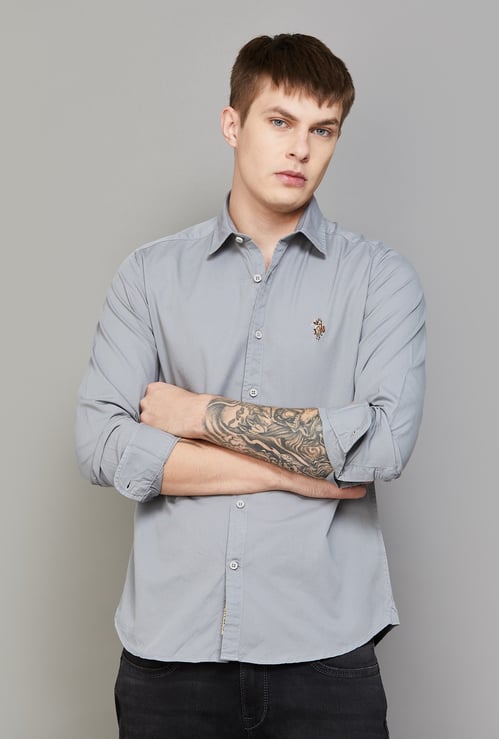 US POLO ASSN Solid Regular Fit Shirt