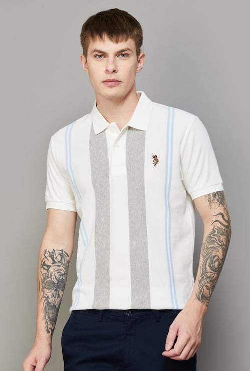 US POLO ASSN Striped Polo T-shirt