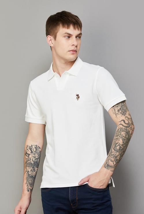 US POLO ASSN Solid Polo T-shirt
