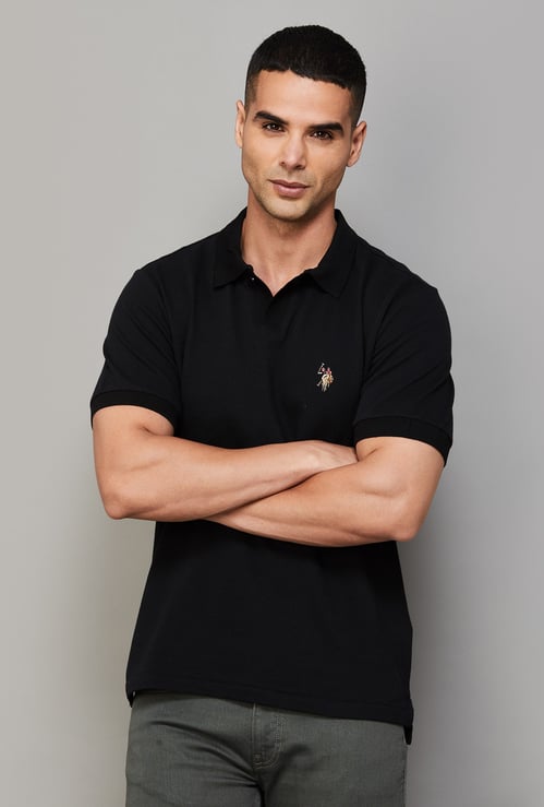 US POLO ASSN Solid Polo T-shirt