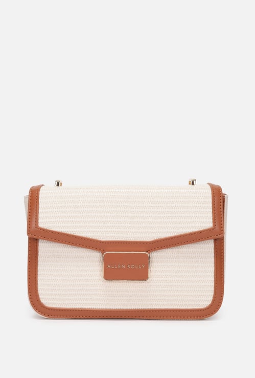ALLEN SOLLY Self Design Sling Bag