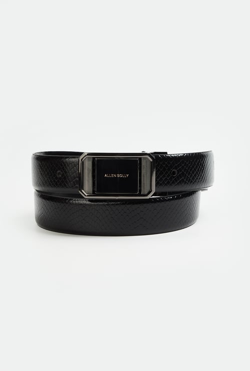 ALLEN SOLLY Textured Leather Belt