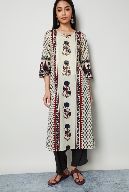 MELANGE Printed Straight Kurta