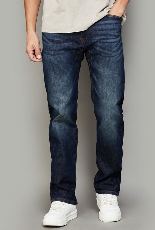 LEVI'S Washed Regular Straight Jeans