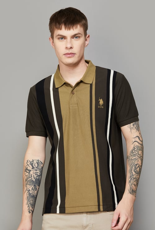 US POLO ASSN Striped Polo T-shirt