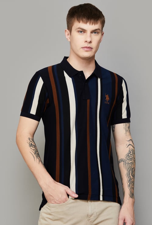 US POLO ASSN Striped Polo T-shirt