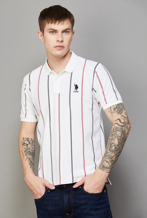 US POLO ASSN Striped Polo T-shirt