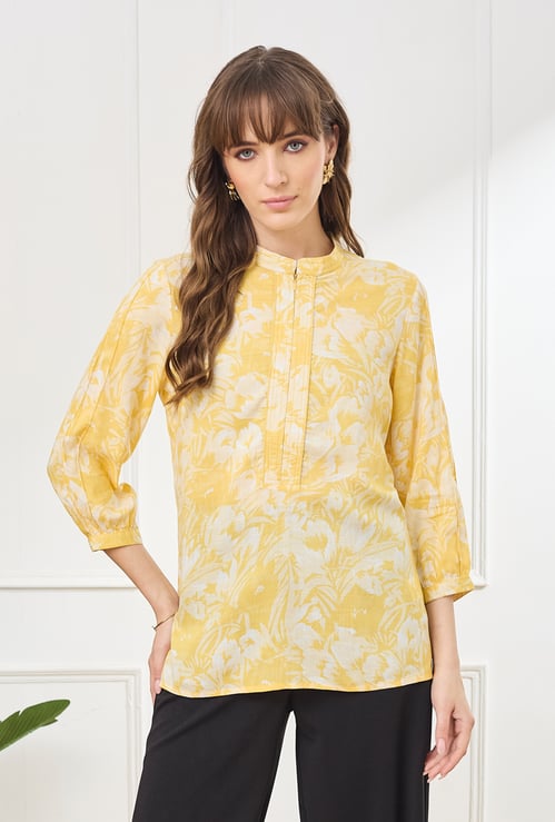 LATIN QUARTERS Floral Print Tunic