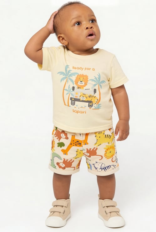 FAME FOREVER Boys Animal Print Shorts