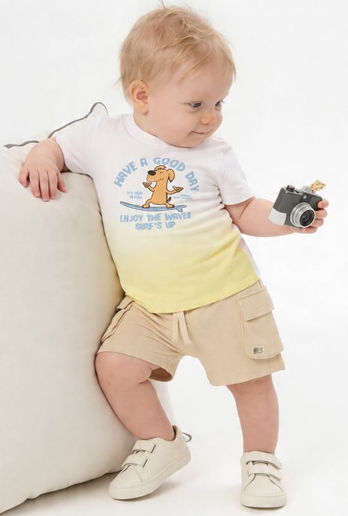 FAME FOREVER Boys Textured Cargo Shorts