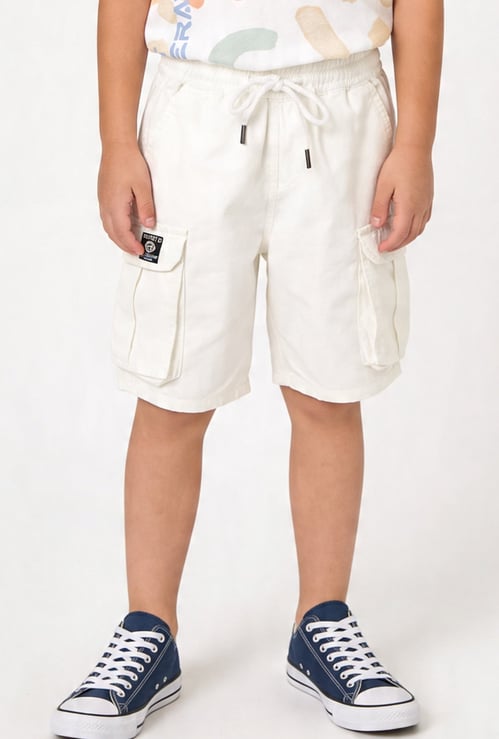 FAME FOREVER Boys Solid Cargo Shorts