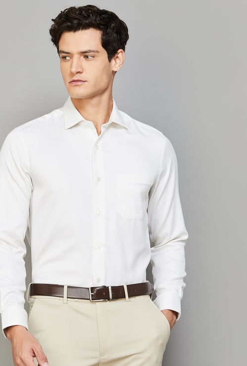 LOUIS PHILIPPE Textured Regular Fit Formal Shirt