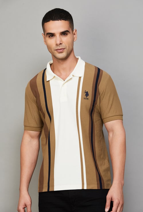 US POLO ASSN Striped Polo T-shirt