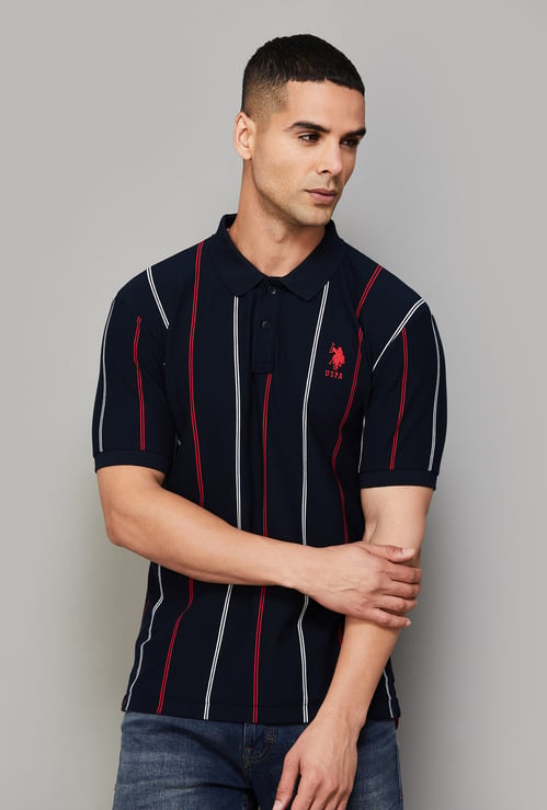 US POLO ASSN Striped Polo T-shirt