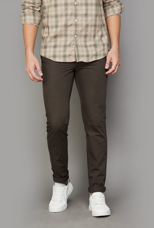 INDIAN TERRAIN Solid Brooklyn Trousers (Regular)