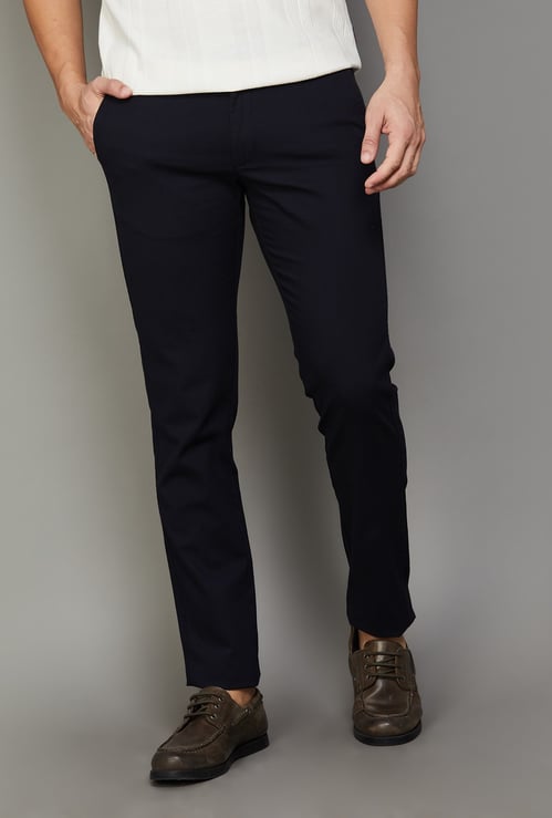 INDIAN TERRAIN Solid Regular Trousers