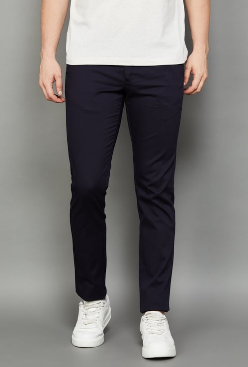 INDIAN TERRAIN Solid Brooklyn Trousers (Regular)