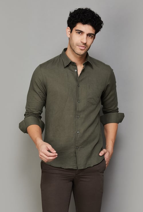 INDIAN TERRAIN Solid Classic Fit Shirt