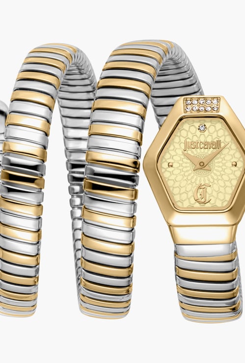 JUST CAVALLI Romina Spiral Bracelet Watch-JC1L395M0055