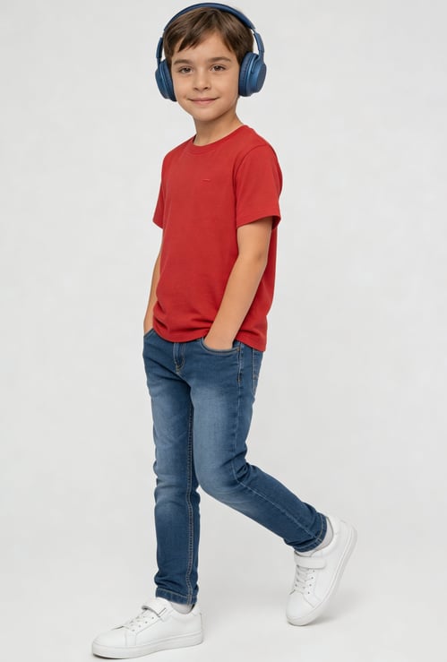 FAME FOREVER Boys Solid T-shirt