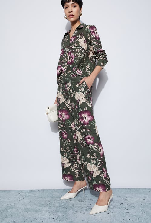 CODE Printed Woven Trousers