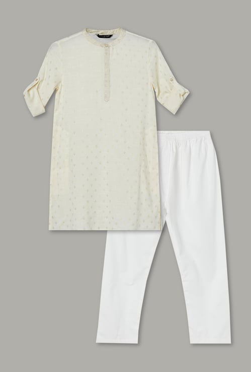 MELANGE Boys Printed Kurta Set