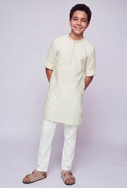 MELANGE Boys Printed Kurta Set