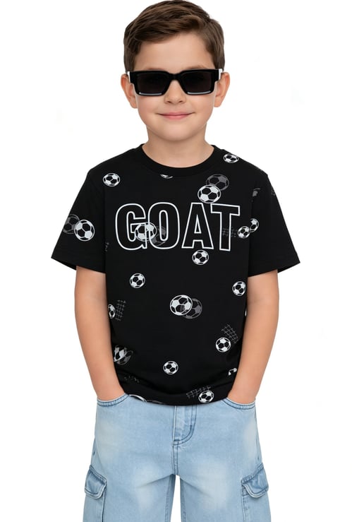 FAME FOREVER Boys Football Print T-shirt