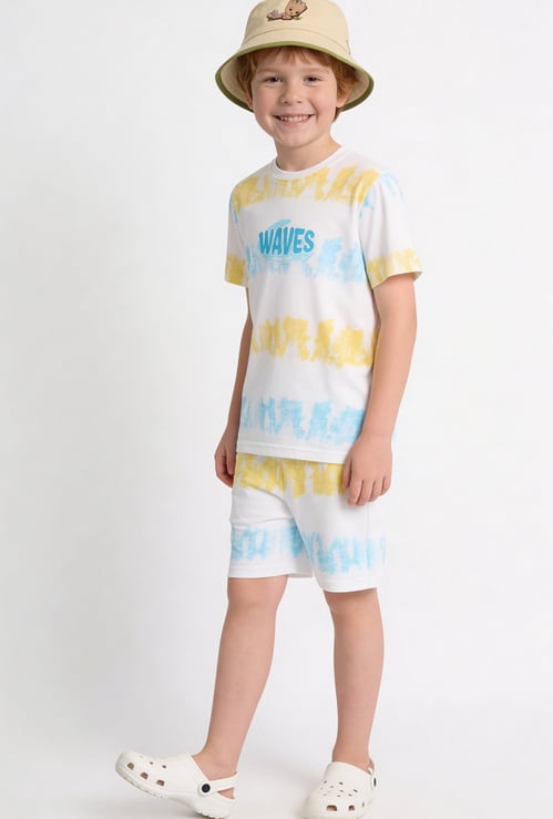 FAME FOREVER Boys Typographic Print T-shirt