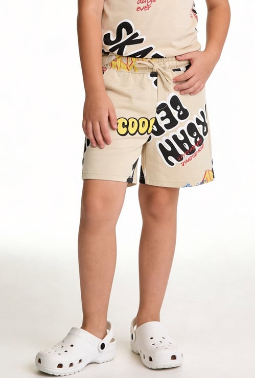 FAME FOREVER Boys Looney Tunes Graphic Print Regular Shorts