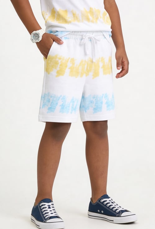 FAME FOREVER Boys Tie & Dye Regular Shorts
