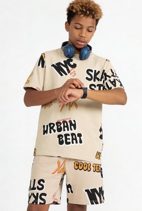 FAME FOREVER Boys Graphic Print T-shirt