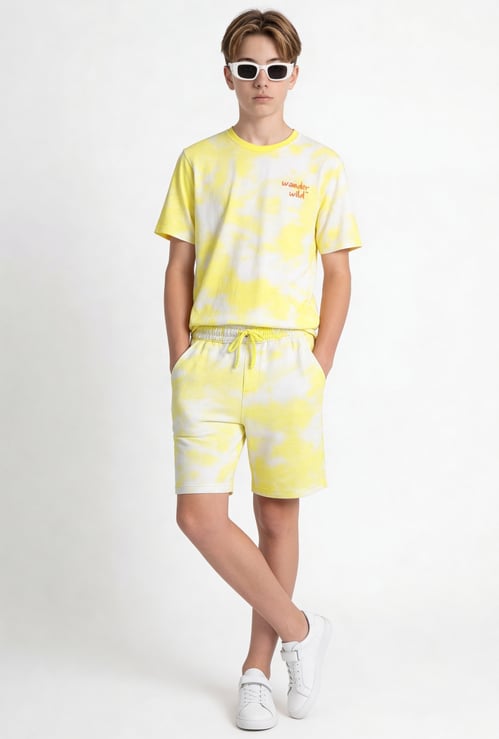 FAME FOREVER Boys Tie & Dye Shorts