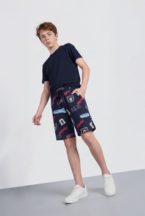 FAME FOREVER Boys Graphic Print Shorts