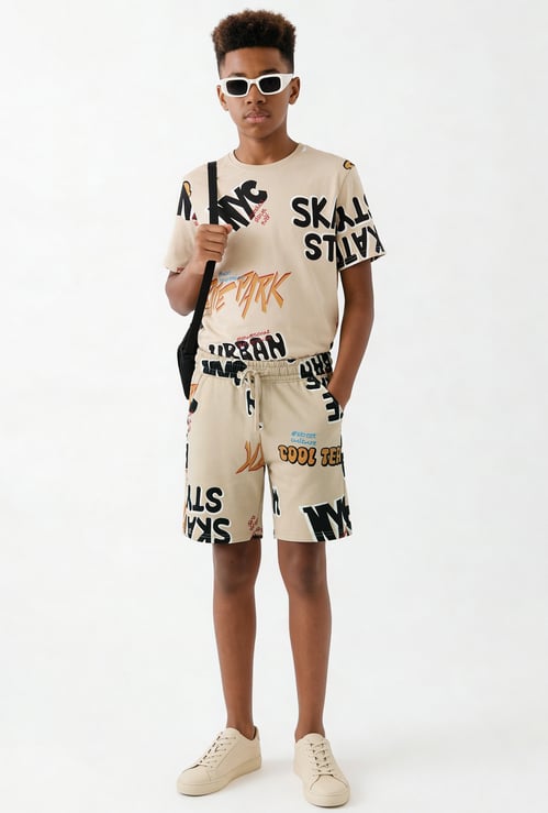 FAME FOREVER Boys Graphic Print Regular Shorts