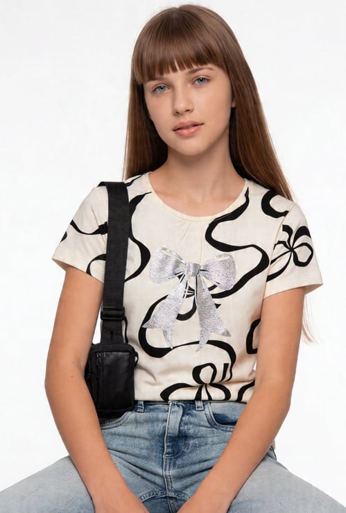 FAME FOREVER Girls Graphic Print T-shirt
