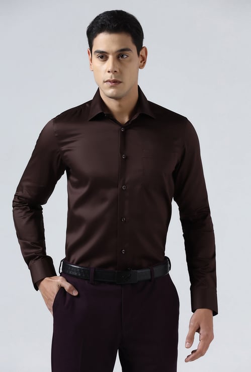 BLACKBERRYS Solid Slim Fit Formal Shirt