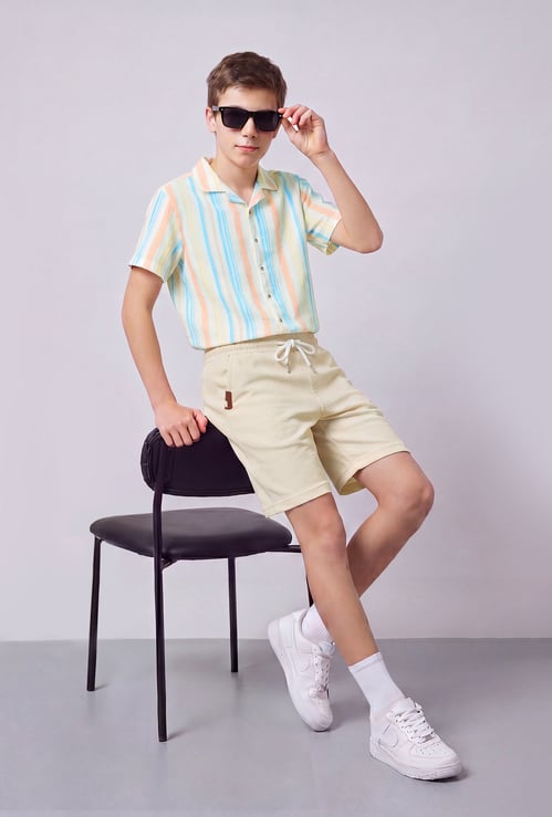 FAME FOREVER Boys Textured Regular Shorts