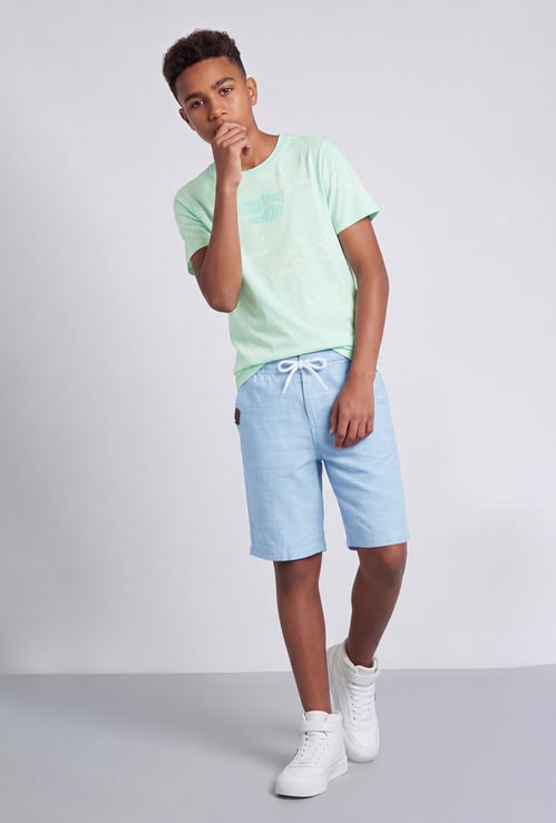FAME FOREVER Boys Textured Regular Shorts