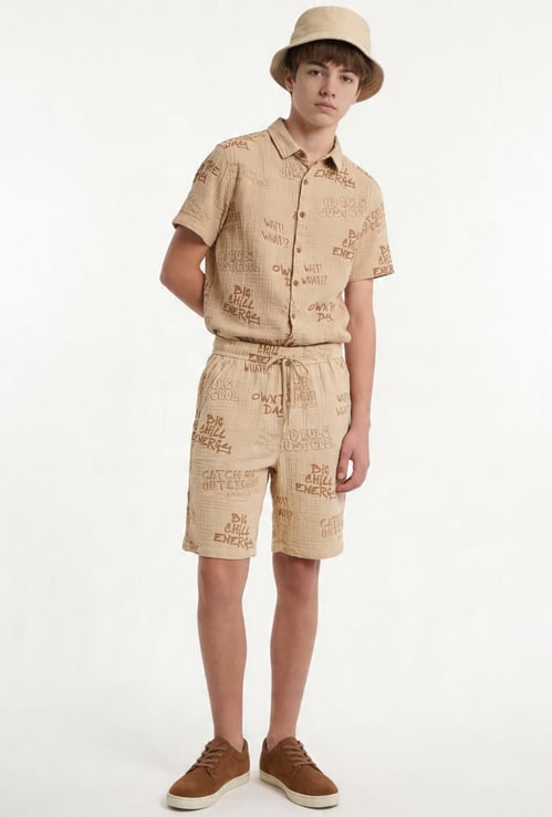 FAME FOREVER Boys Graphic Print Regular Shorts