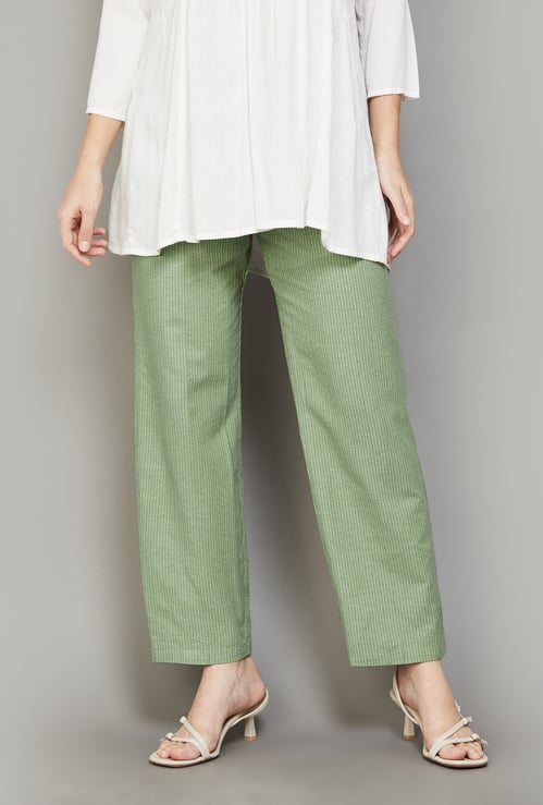SPAN Embroidered Straight Pants