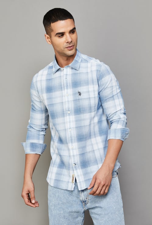 US POLO ASSN Checked Regular Fit Shirt
