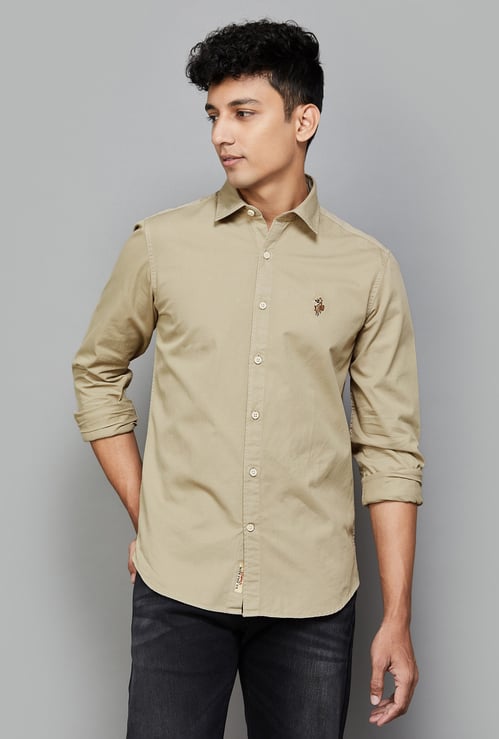US POLO ASSN Solid Regular Fit Shirt