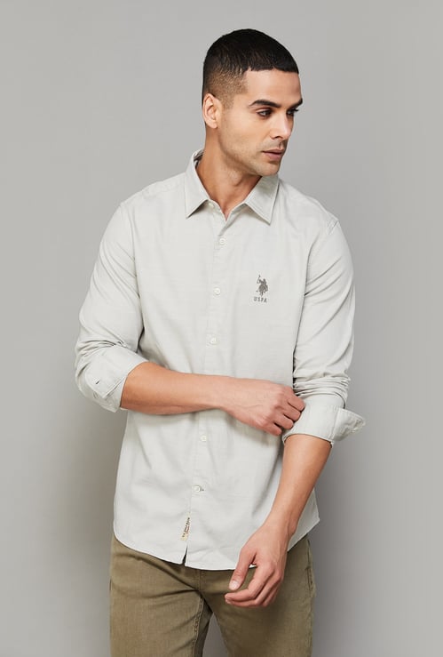 US POLO ASSN Solid Regular Fit Shirt