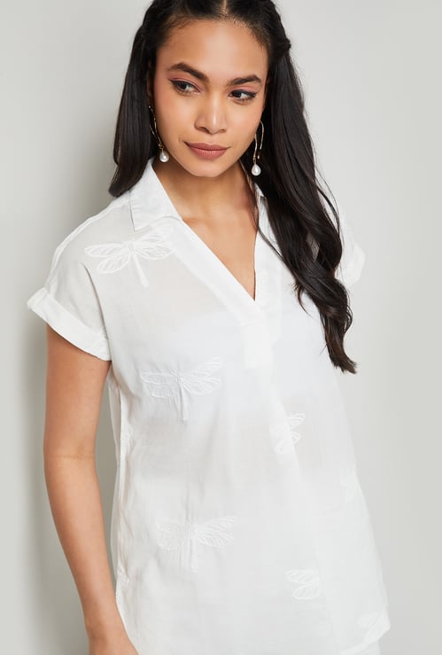 MELANGE Embroidered Tunic