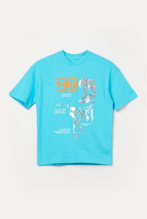 ALLEN SOLLY Boys T-Rex Print T-shirt